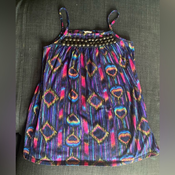 Peacock Print Y2K Tank Top - Picture 1 of 6